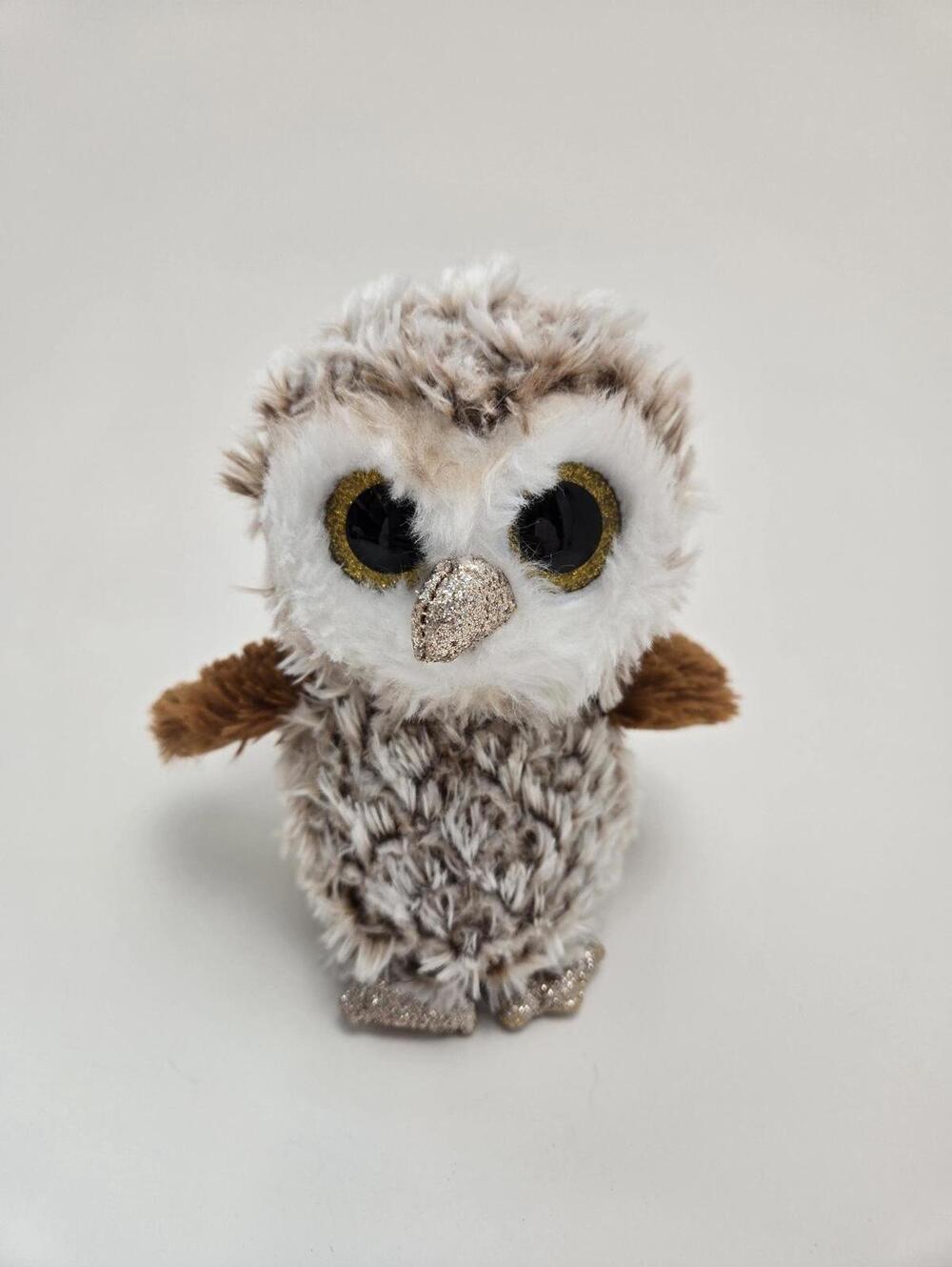 TY Beanie Boo “Percy” the Owl - No Hang Tag (6 inch)